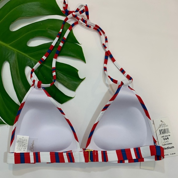 NWT B. Swim Stripe Pushup Bikini Top Brazilian Bottom [ 2 Piece Set] Summer SEXY - Picture 6 of 8